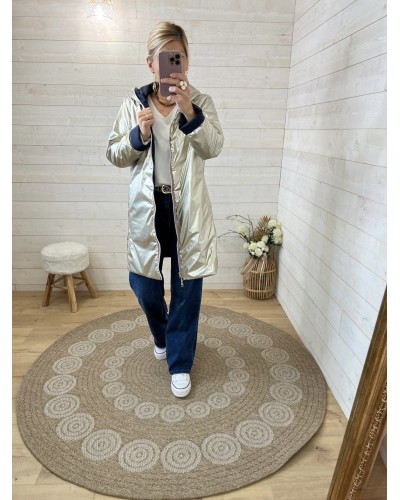 Imperméable Laura Jo doré côté réversible